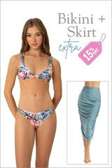 Bikini Benguela/Cocoa + Skirt Barbuda