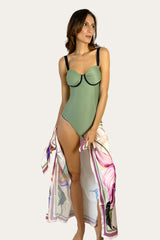 One Piece Indico + Pareo Ipanema