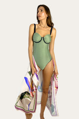 One Piece Indico + Pareo Ipanema