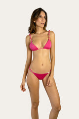 Magenta Bikini Set with Handcrafted Straps – Christies Top/Astara Bottom