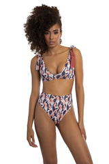 Bikini with purple artistic print-Ref. Negril/Sicilia