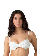 Bikini set in solid bone white - Ref. Phuket/Conigli