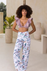 Pants with white watercolor print-Ref. Broome