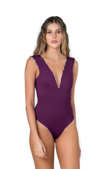 One-piece swimsuit with floral print in melon - Ref. Copacaban