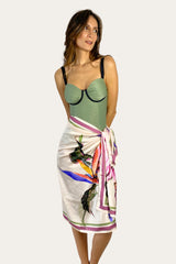 One Piece Indico + Pareo Ipanema