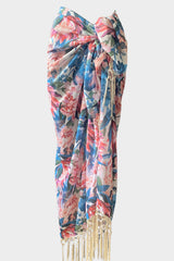 Multicolor floral print pareo - Ref. Exuma