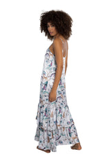 Dress with white watercolor print-Ref. Salinas