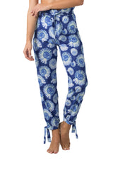 Beach pants with seashell print in blue - Ref. Waikiki