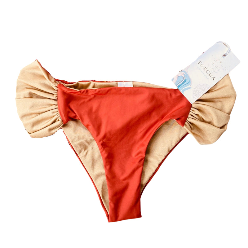 Bikini set in solid terracotta - Ref. Vallarta