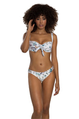 Bikini with white watercolor print-Ref. Pigeon