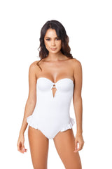 One-piece swimsuit in solid white - Ref. Lugo